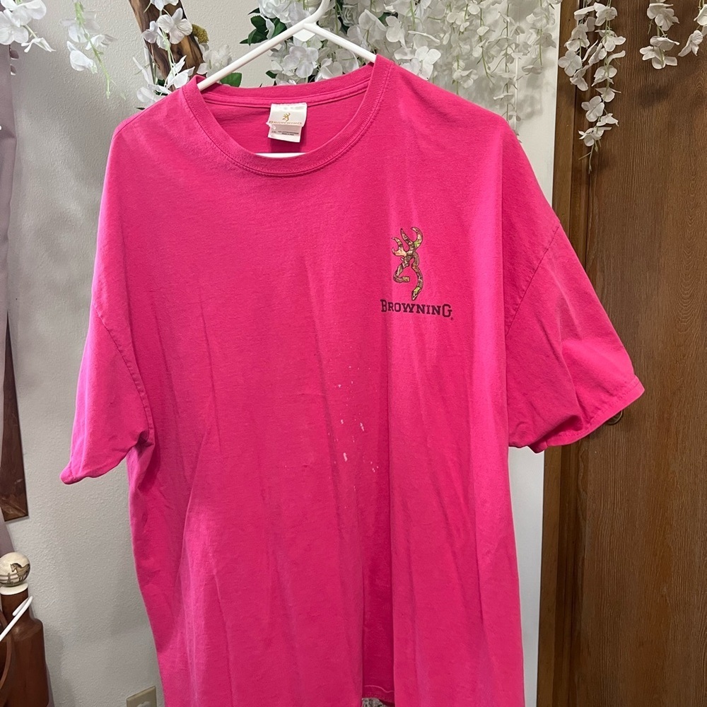 Browning Pink Graphic T-Shirt VINTAGE 💖🤎